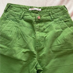 Riccieri High-Waist Green Pants